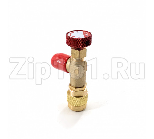 Вентиль сервисный 1/4M x 5/16F LTV-1223 красный